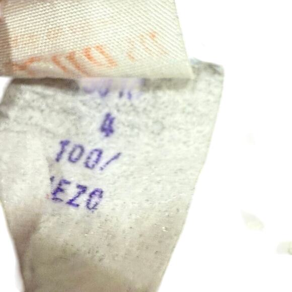 Rare Vintage 4T Girls 90s Cotton Denim Mushroom Embroidered Jumper Overall Dress - Picture 8 of 12